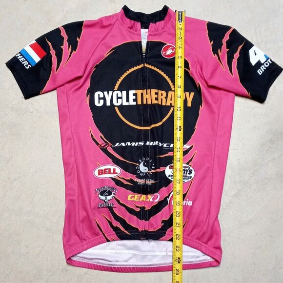 Castelli Cycling Full Zip Jersey Shirt Men's Medium - Picture 7 of 8